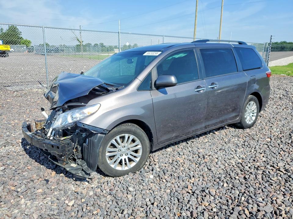 2017 Toyota VIN 5TDYZ3DC5HS804141 COPART salvage auction — FRONT END, In - Cert Of Title-Salvage Title, sold $2,100 on 2026-07-14 (photo 1)