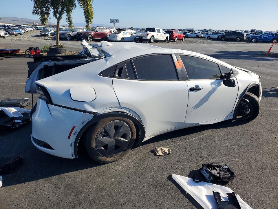 2025 Toyota Prius plug-in VIN JTDACACU4S3050627 COPART salvage auction — ALL OVER, Ca - Non-Repairable Vehicle Cert, sold $2,300 on 2026-07-13 (photo 3)