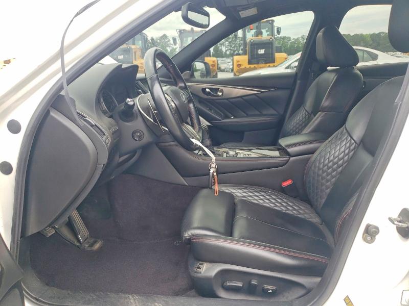 2018 Infiniti Q50 VIN JN1FV7APXJM460277 COPART salvage auction — FRONT END, Nc - Salvage Certificate Of Title, sold $4,300 on 2026-07-23 (photo 7)