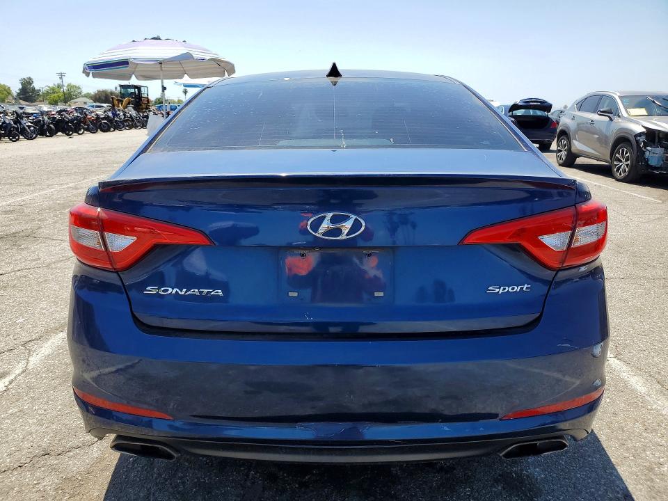 2015 Hyundai VIN 5NPE34AF0FH099227 COPART salvage auction — FRONT END, CA - DIS/DLR/EXP ONLY CLEAN TITLE (P), sold $1,000 on 2026-07-29 (photo 6)