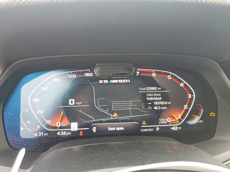 2021 BMW X5 VIN 5UXJU4C01M9F71043 COPART salvage auction — NORMAL WEAR, Mi - Certificate Of Title, sold $18,600 on 2026-07-29 (photo 9)