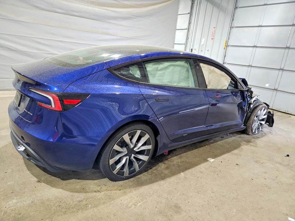 2025 Tesla Model 3 VIN 5YJ3E1EB6SF020563 COPART salvage auction — FRONT END, Nh - Cert Of Title-Salvage, sold $150 on 2026-07-23 (photo 3)