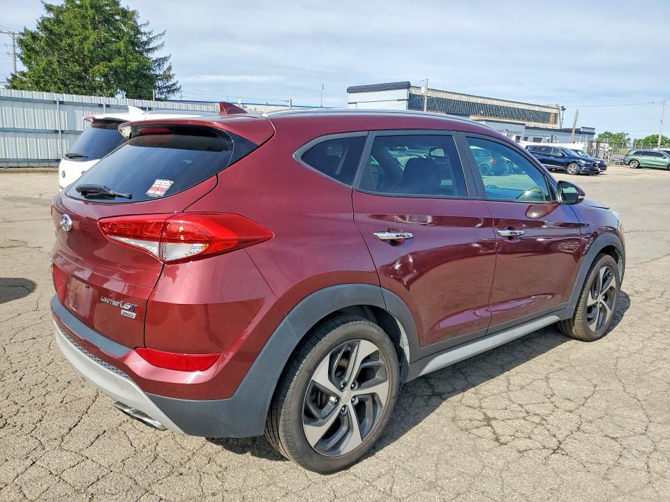 2017 Hyundai Tucson VIN KM8J3CA26HU540904 COPART salvage auction — MECHANICAL, Oh - Certificate Of Title (P), sold $4,000 on 2026-07-29 (photo 3)