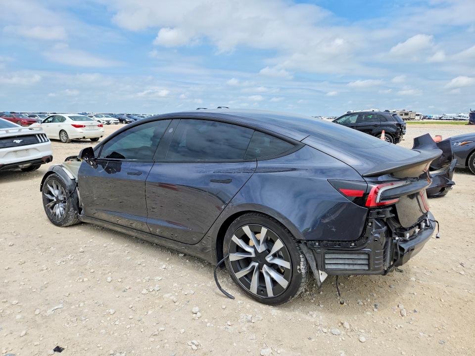 2024 Tesla Model 3 VIN 5YJ3E1EB1RF801677 COPART salvage auction — FRONT END, Tx - Salvage Vehicle Title, sold $14,500 on 2026-07-16 (photo 2)