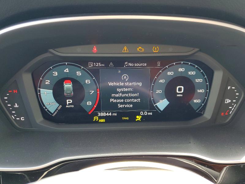 2022 Audi Q3 VIN WA1DECF38N1131940 COPART salvage auction — FRONT END, Ca - Salvage Certificate, sold $8,800 on 2026-07-10 (photo 9)