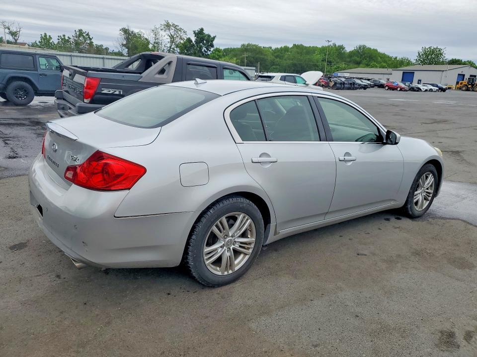 2011 Infiniti G VIN JN1CV6AR8BM356449 COPART salvage auction — REAR END, Nj - Cert Of Title-Salvage, sold $4,600 on 2026-07-09 (photo 3)