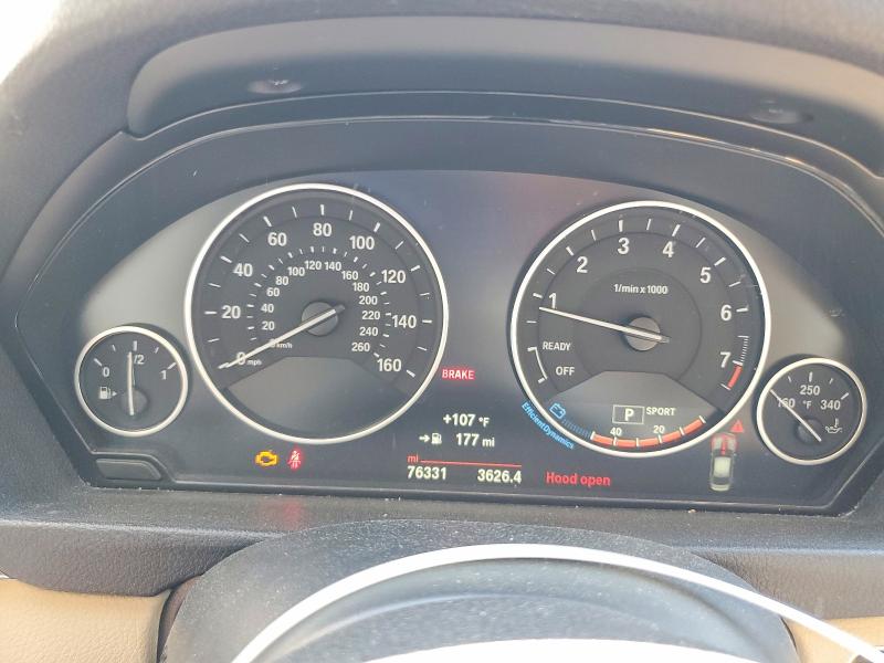 2016 BMW VIN WBA8A9C56GK618317 COPART salvage auction — FRONT END, Nc - Salvage Certificate Of Title, sold $2,100 on 2026-07-31 (photo 9)