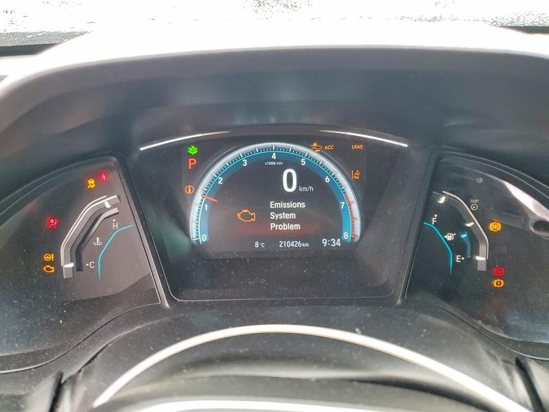 2018 Honda Civic VIN 2HGFC2F60JH018375 COPART salvage auction — FRONT END, ON - PERMIT SALVAGE, sold $2,200 on 2026-07-02 (photo 9)