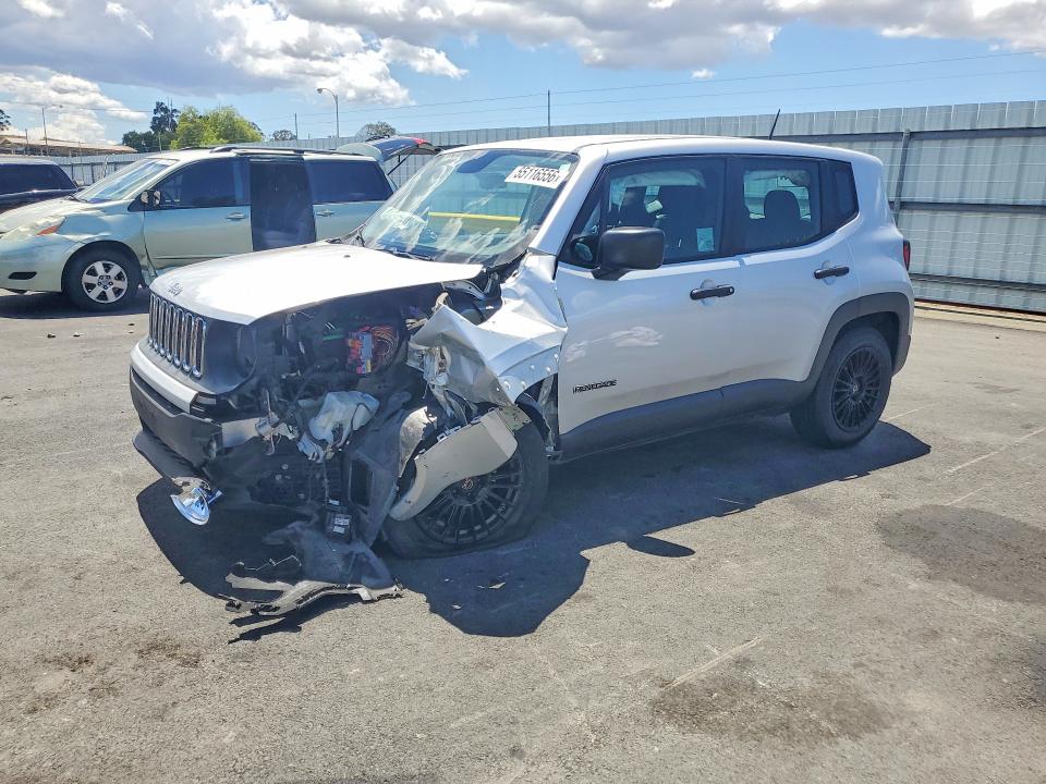 2017 Jeep Renegade VIN ZACCJAAB1HPF97553 COPART salvage auction — FRONT END, Ca - Salvage Certificate, sold $550 on 2026-08-03 (photo 1)