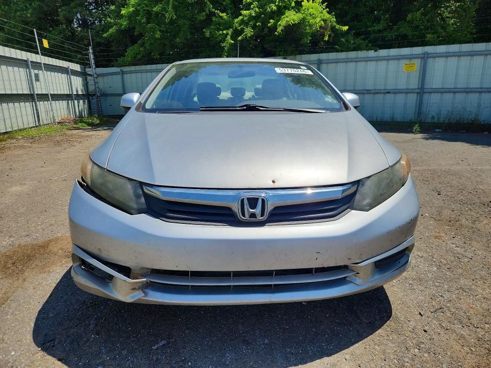 2012 Honda Civic VIN 2HGFB2F9XCH547137 COPART salvage auction — REAR END, La - Cert Of Title-Salvage, sold $1,150 on 2026-07-02 (photo 5)