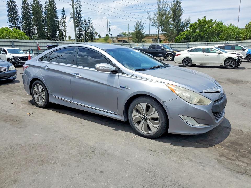 2014 Hyundai Sonata hybrid VIN KMHEC4A48EA112287 COPART salvage auction — MINOR DENT/SCRATCHES, Fl - Certificate Of Title (P), sold $750 on 2026-07-08 (photo 4)