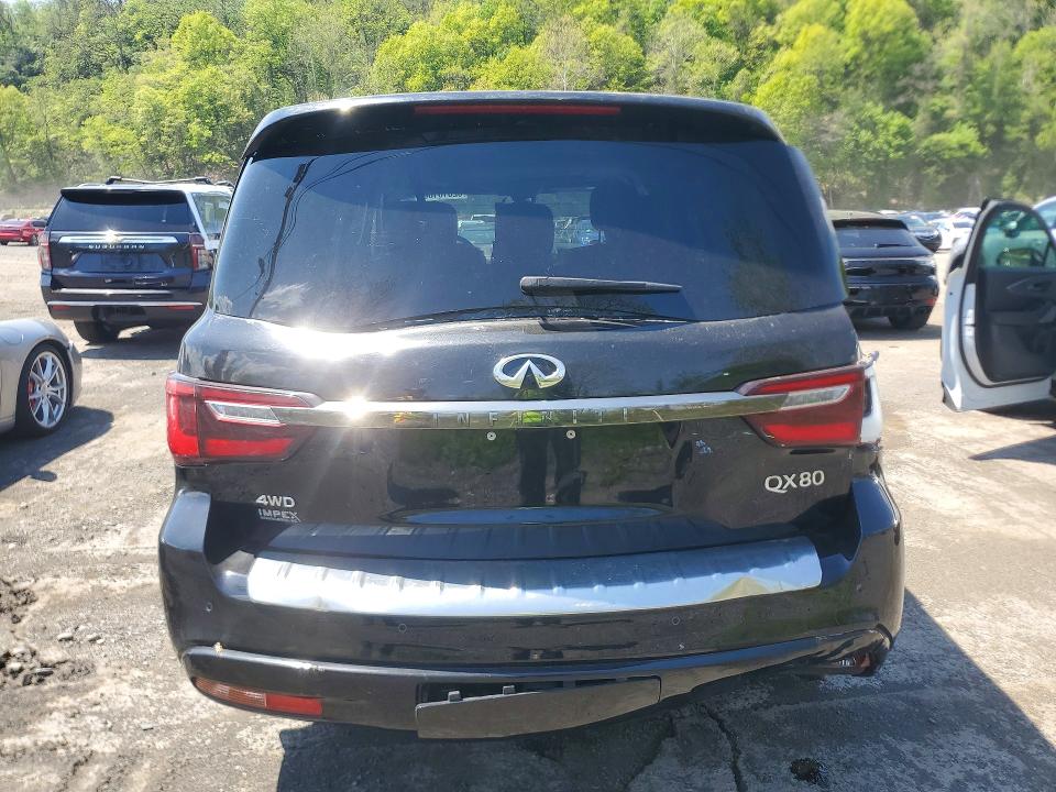 2024 Infiniti Qx80 VIN JN8AZ2AC0R9500316 COPART salvage auction — ROLLOVER, Fl - Certificate Of Destruction, sold $9,200 on 2026-07-09 (photo 6)