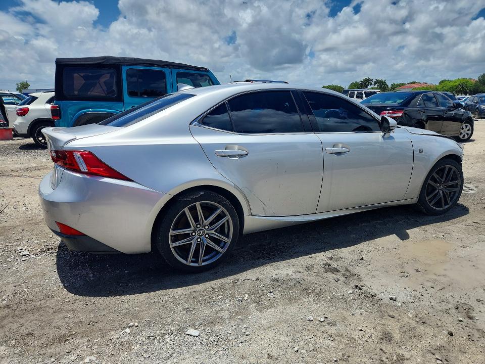 2016 Lexus Is VIN JTHBA1D29G5007824 COPART salvage auction — FRONT END, Salvage Title, sold $1,300 on 2026-07-22 (photo 3)