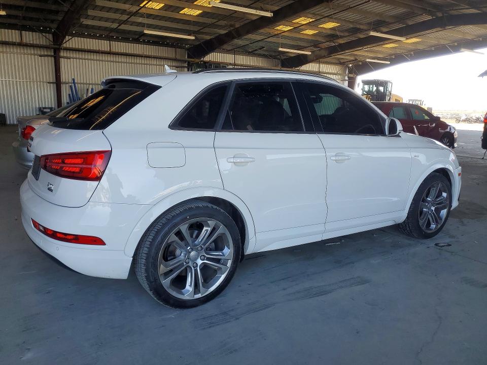 2018 Audi Q3 VIN WA1JCCFSXJR015232 COPART salvage auction — FRONT END, Ca - Salvage Certificate, sold $3,250 on 2026-07-30 (photo 3)