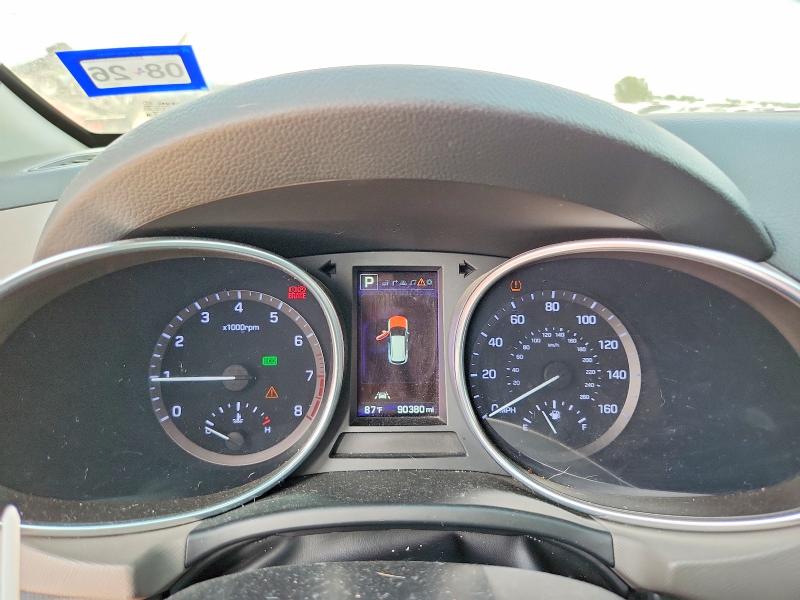 2018 Hyundai Santa fe VIN 5XYZW4LA4JG554218 COPART salvage auction — FRONT END, Tx - Salvage Vehicle Title, sold $4,500 on 2026-07-23 (photo 9)