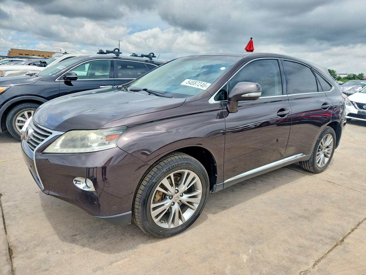2013 Lexus RX 450h VIN JTJZB1BA5D2006588 COPART salvage auction — Hail, TX - CERTIFICATE OF TITLE, sold $3,400 on 2026-07-02 (photo 1)