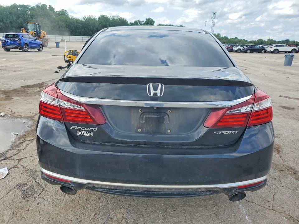 2016 Honda Accord VIN 1HGCR2F58GA025543 COPART salvage auction — HAIL, OK - CERT OF TITLE-SALVAGE, sold $2,200 on 2026-07-09 (photo 6)