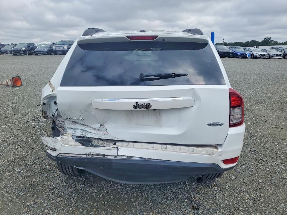 2016 Jeep Compass VIN 1C4NJDEB1GD617110 COPART salvage auction — REAR END, Ca - Salvage Certificate, sold $675 on 2026-07-02 (photo 6)