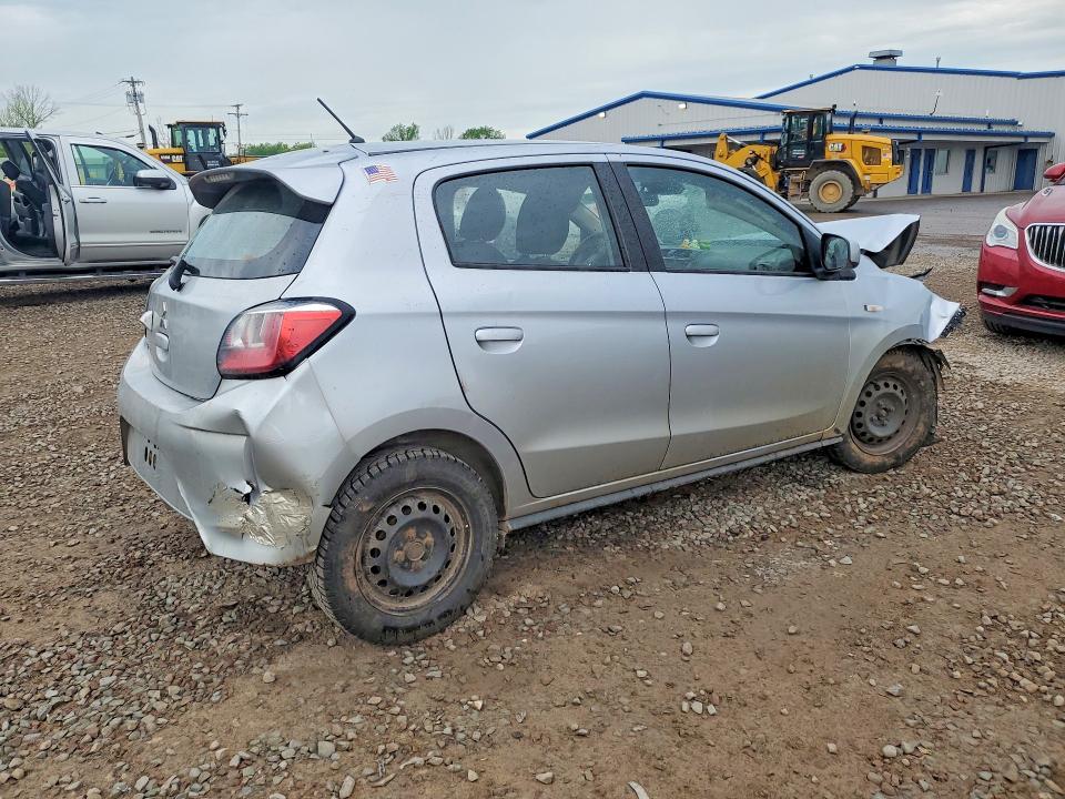 2021 Mitsubishi Mirage VIN ML32AUHJ5MH009393 COPART salvage auction — FRONT END, Ny - Mv-907A Salvage Certificate, sold $575 on 2026-07-08 (photo 3)