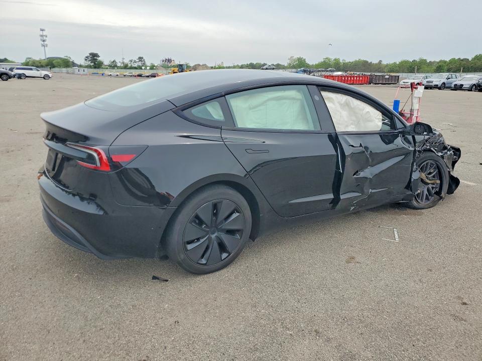 2024 Tesla Model 3 VIN 5YJ3E1EA3RF772805 COPART salvage auction — FRONT END, NY - MV-907A SALVAGE CERTIFICATE, sold $8,000 on 2026-07-27 (photo 3)