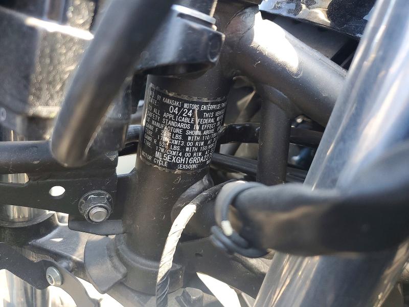2024 Kawasaki VIN ML5EXGH16RDA22787 COPART salvage auction — SIDE, Ca - Salvage Certificate, sold $1,750 on 2026-07-16 (photo 9)