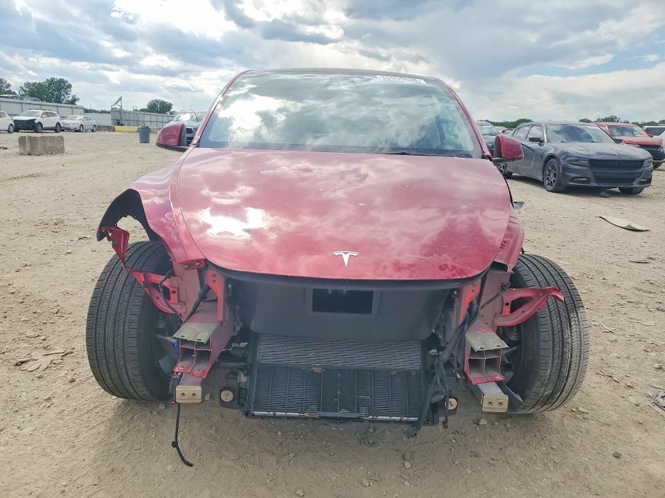 2024 Tesla Model y VIN 7SAYGDED0RF133442 COPART salvage auction — FRONT END, Mo - Salvage Certificate Of Title, sold $9,300 on 2026-07-09 (photo 5)