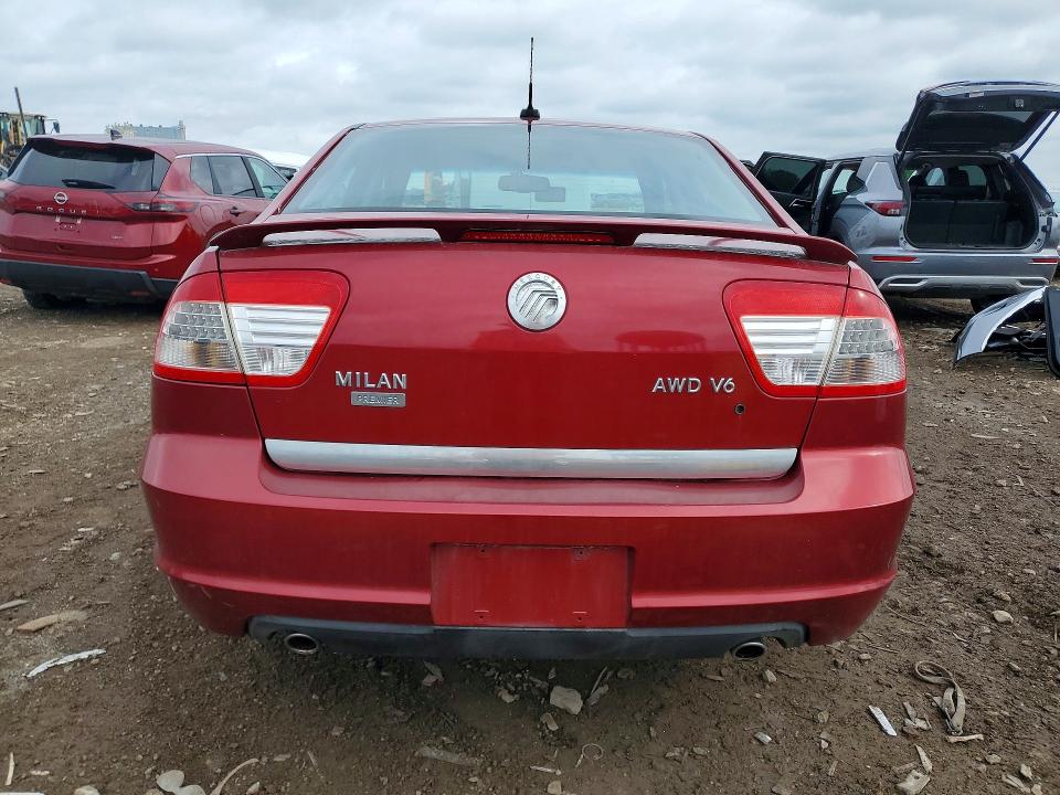 2007 Mercury Milan VIN 3MEHM02147R621408 COPART salvage auction — FRONT END, Il - Salvage Certificate, sold $225 on 2026-07-08 (photo 6)