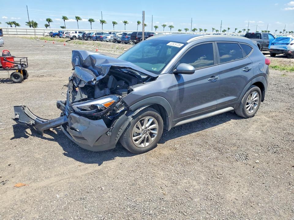 2018 Hyundai Tucson VIN KM8J33A42JU610714 COPART salvage auction — FRONT END, Fl - Cert Of Title Slvg Rebuildable, sold $2,350 on 2026-07-06 (photo 1)