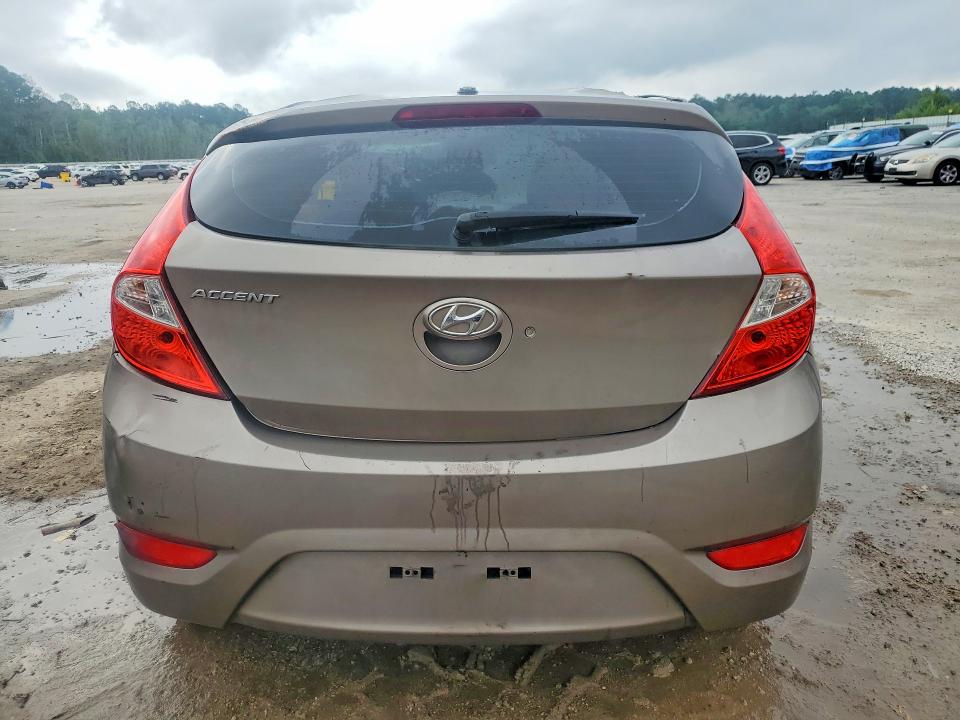 2013 Hyundai Accent VIN KMHCT5AE1DU111095 COPART salvage auction — ROLLOVER, SC - CERT OF TITLE-SALVAGE, sold $200 on 2026-07-06 (photo 6)