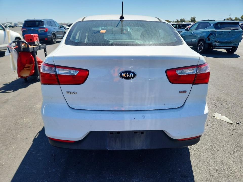 2017 Kia Rio VIN KNADM4A33H6112268 COPART salvage auction — VANDALISM, Salvage Title, sold $250 on 2026-07-22 (photo 6)