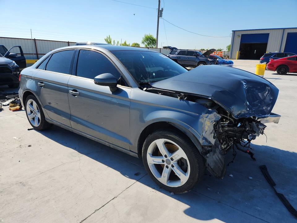 2017 Audi A3 VIN WAUAUGFF1H1041978 COPART salvage auction — FRONT END, Tx - Salvage Vehicle Title, sold $675 on 2026-07-02 (photo 4)