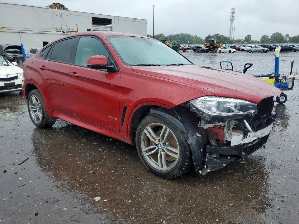 2017 BMW X6 VIN 5UXKU2C3XH0X47033 COPART salvage auction — FRONT END, Va - Cert Of Title - Salvage, sold $200 on 2026-07-29 (photo 4)
