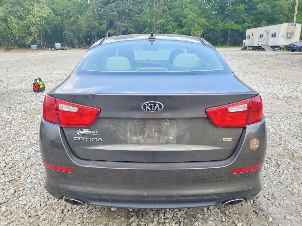 2015 Kia Optima VIN 5XXGM4A73FG399029 COPART salvage auction — FRONT END, MA - CERTIFICATE OF TITLE, sold $400 on 2026-07-23 (photo 6)
