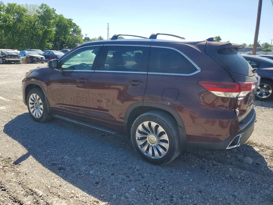 2018 Toyota Highlander VIN 5TDDZRFH9JS894765 COPART salvage auction — FRONT END, Ky - Certificate Of Title (P), sold $15,500 on 2026-07-13 (photo 2)