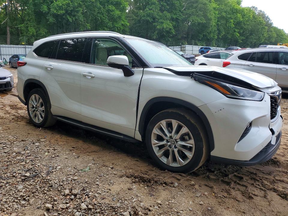 2023 Toyota VIN 5TDKDRAH4PS041678 COPART salvage auction — FRONT END, Ga - Cert Of Title-Salvage, sold $17,500 on 2026-07-10 (photo 4)