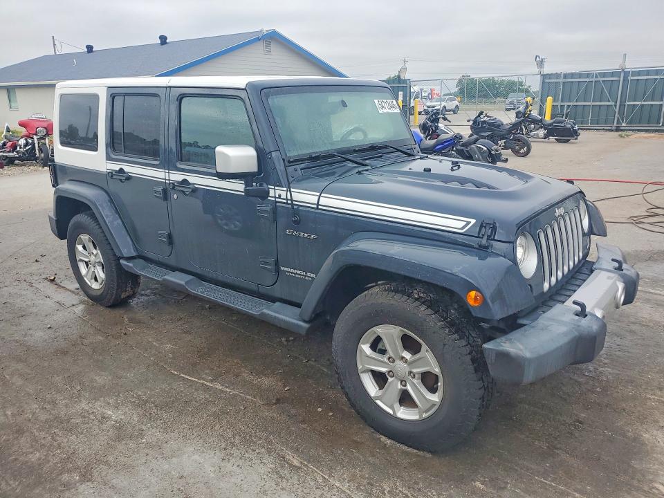 2017 Jeep Wrangler unlimited VIN 1C4BJWEG3HL684485 COPART salvage auction — WATER/FLOOD, Fl - Cert Of Title-Slvg Rebld Flood, sold $9,700 on 2026-07-27 (photo 4)