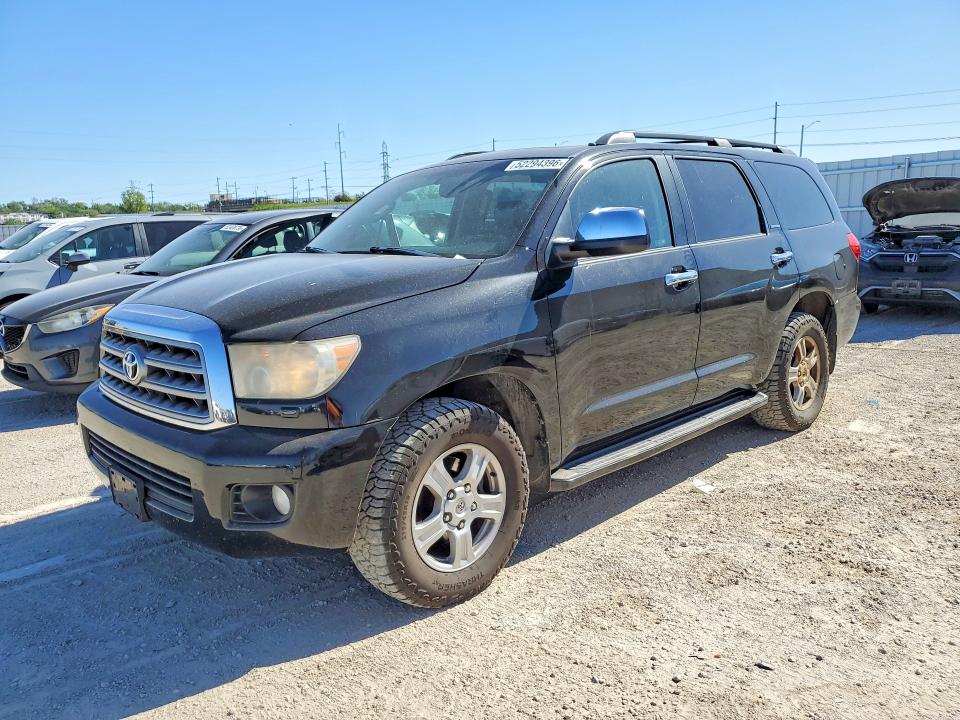 2008 Toyota Sequoia VIN 5TDBY68AX8S012280 COPART salvage auction — HAIL, Ia - Cert Of Title-Salvage Title, sold $800 on 2026-07-29 (photo 1)