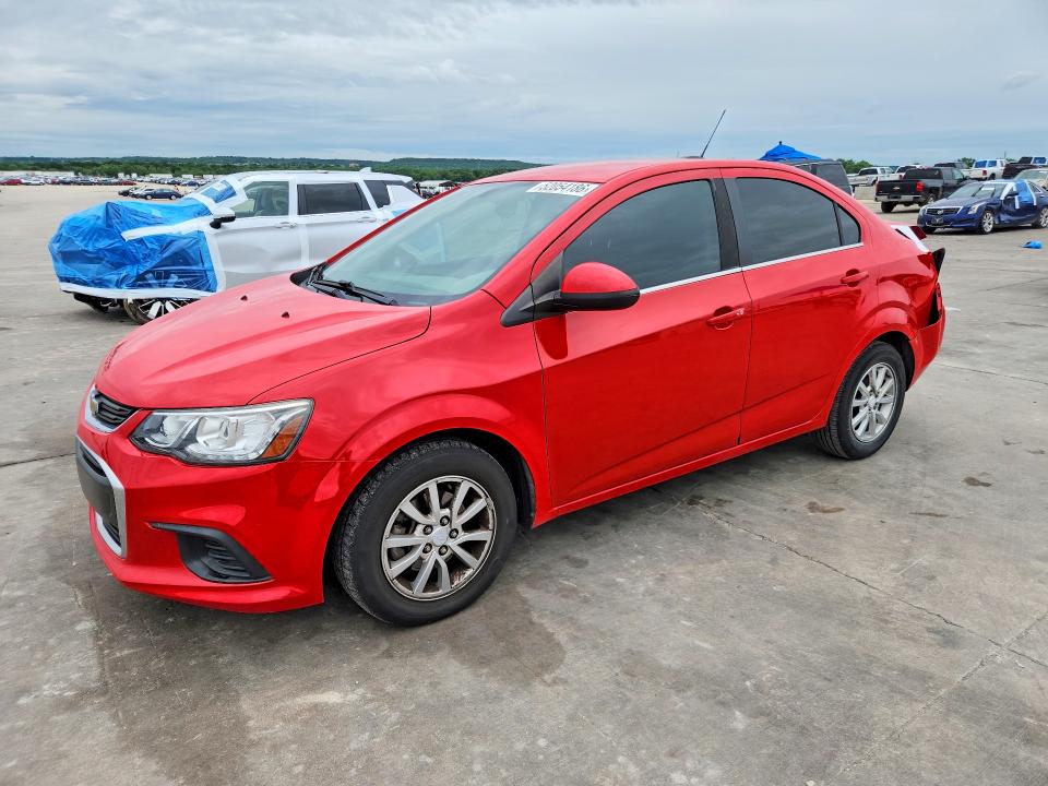 2019 Chevrolet SONIC VIN 1G1JD5SB6K4149120 COPART salvage auction — REAR END, Tx - Salvage Vehicle Title, sold $1,800 on 2026-07-09 (photo 1)