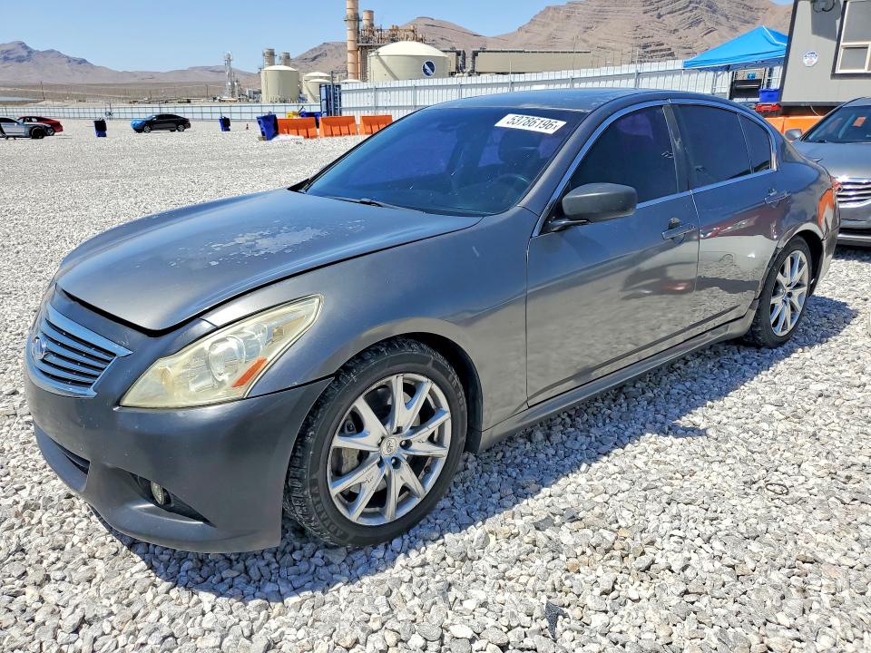 2011 Infiniti G VIN JN1CV6APXBM506009 COPART salvage auction — REAR END, Nv - Salvage Title, sold $350 on 2026-07-27 (photo 1)