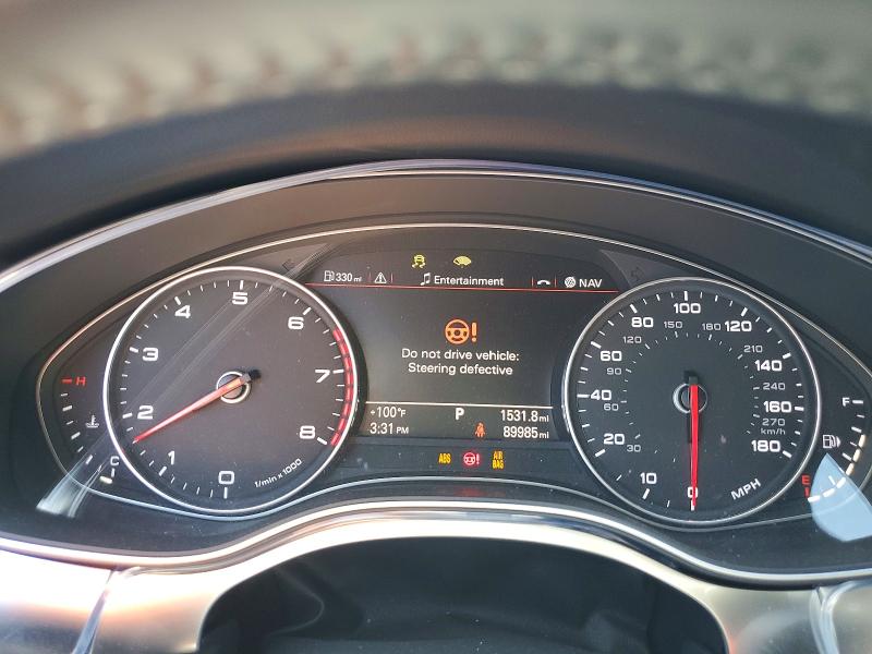2013 Audi A7 VIN WAUYGAFC9DN053940 COPART salvage auction — REAR END, Ca - Salvage Certificate, sold $1,850 on 2026-07-16 (photo 9)