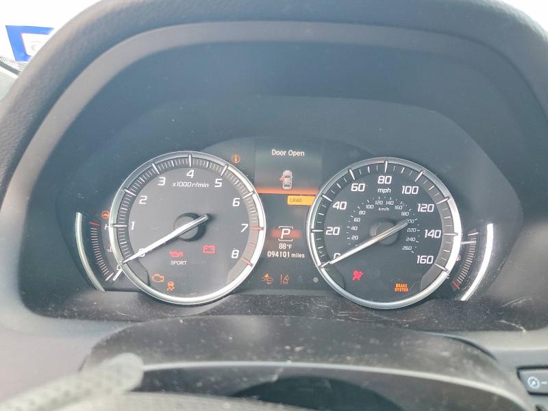 2017 Acura Tlx VIN 19UUB1F58HA003563 COPART salvage auction — FRONT END, TX - SALVAGE VEHICLE TITLE, sold $80 on 2026-07-23 (photo 9)