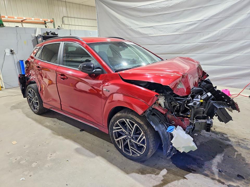 2022 Hyundai Kona VIN KM8K3CA36NU926487 COPART salvage auction — FRONT END, Nh - Cert Of Title-Salvage, sold $500 on 2026-07-16 (photo 4)
