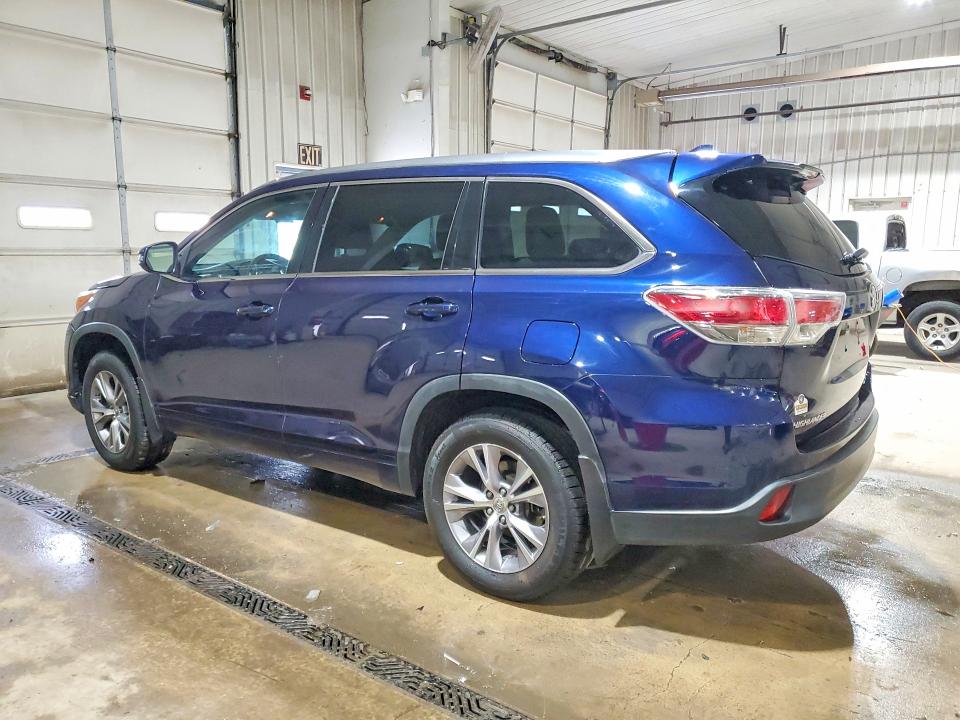 2015 Toyota Highlander VIN 5TDJKRFHXFS217013 COPART salvage auction — SIDE, Pa - Certificate Of Salvage, sold $5,200 on 2026-07-23 (photo 2)