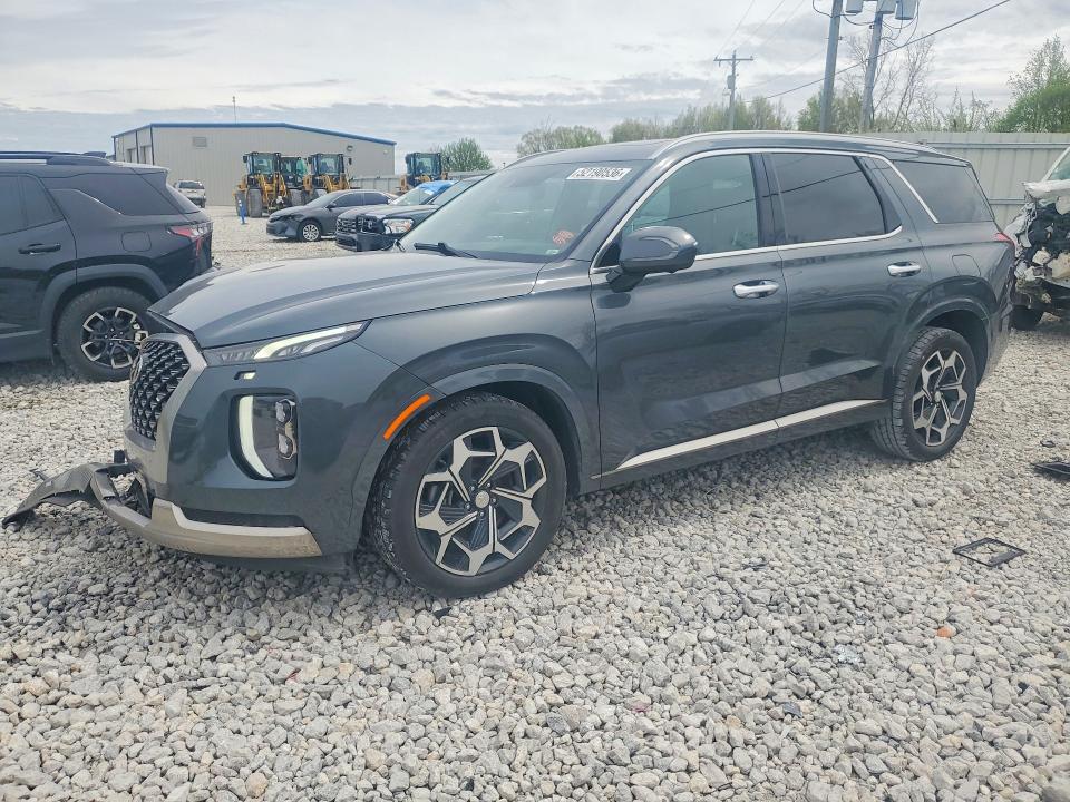 2022 Hyundai VIN KM8R7DHE0NU393942 COPART salvage auction — FRONT END, Mi - Scrap Certificate Of Title, sold $6,000 on 2026-07-09 (photo 1)