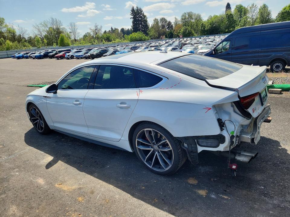 2018 Audi VIN WAUB4CF55JA092409 COPART salvage auction — REAR END, Or - Salvage Title Certificate, sold $450 on 2026-07-29 (photo 2)