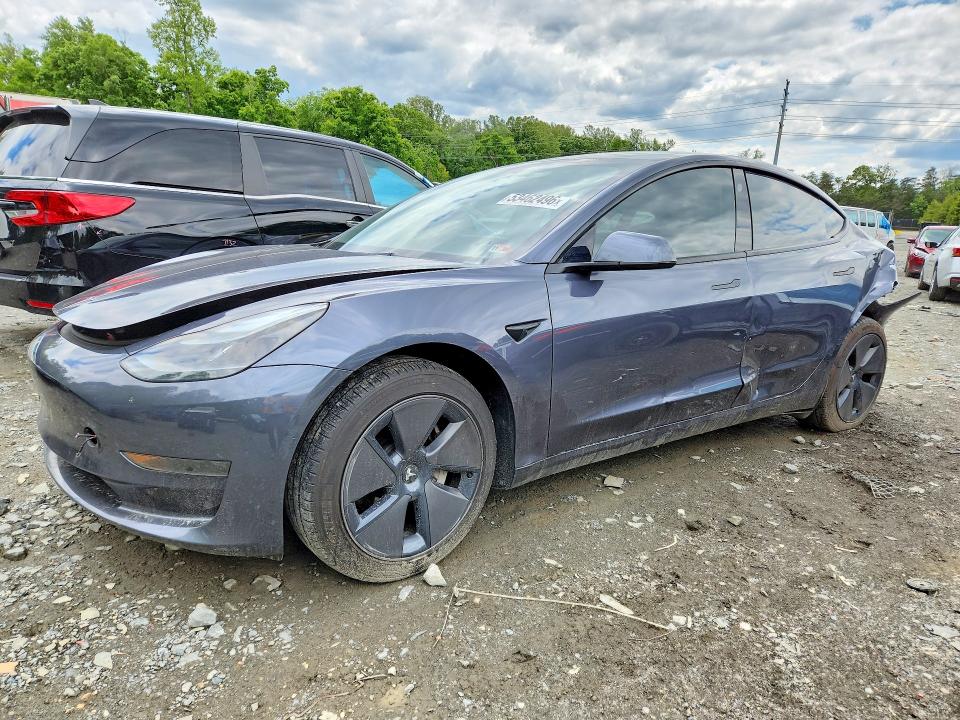 2023 Tesla Model 3 VIN 5YJ3E1EA6PF668533 COPART salvage auction — REAR END, Md - Cert Of Salvage > 75% Damage, sold $5,100 on 2026-07-14 (photo 1)