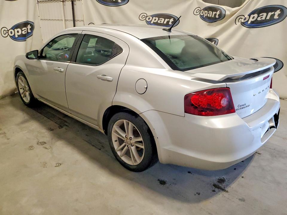 2012 Dodge Avenger VIN 1C3CDZAG2CN316013 COPART salvage auction — REAR END, Nd - Certificate Of Title For A Veh, sold $70 on 2026-07-09 (photo 2)