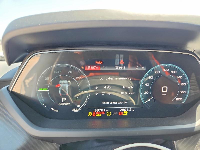 2022 Audi VIN WAUEJBFW2N7004895 COPART salvage auction — FRONT END, Ca - Salvage Certificate, sold $9,700 on 2026-07-28 (photo 9)