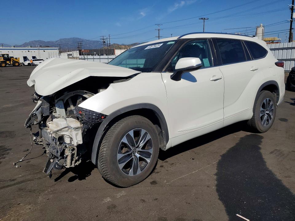 2021 Toyota VIN 5TDGZRAH6MS530294 COPART salvage auction — FRONT END, Ca - Salvage Certificate, sold $10,200 on 2026-07-13 (photo 1)