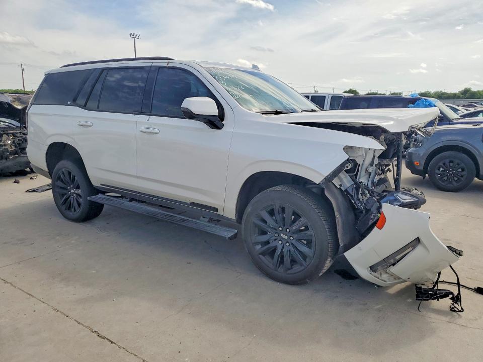 2023 Cadillac Escalade VIN 1GYS3FKL9PR155981 COPART salvage auction — FRONT END, TX - SALVAGE VEHICLE TITLE, sold $21,500 on 2026-09-10 (photo 4)